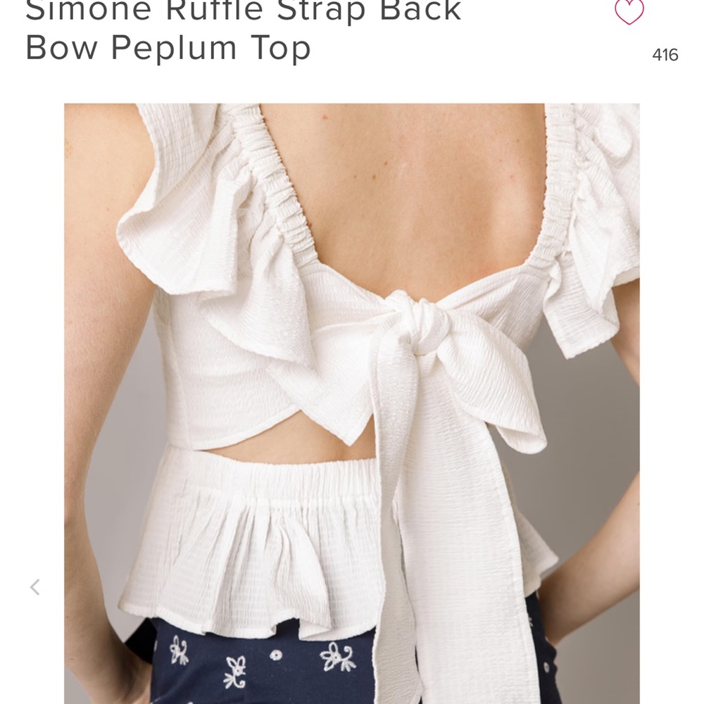 Ruffle Strap Top - Picture 4 of 5